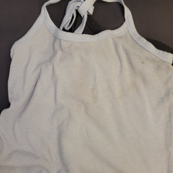 LOT OF 3 AERIE CAMASOL TOPS-WHITE - LIGHT BLUE - DARK GRAY -3 FOR 1 PRICE - Picture 7 of 8